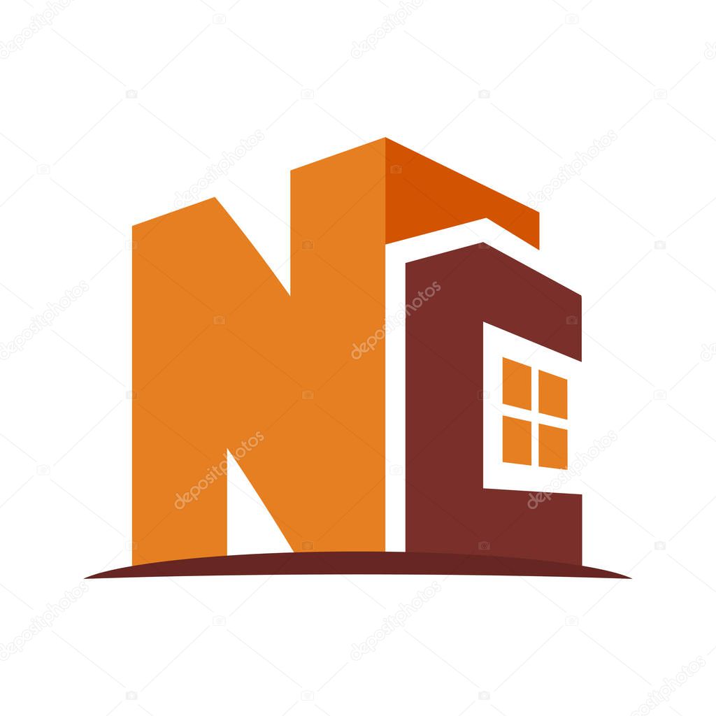 Icon logo for the construction business, with combination of the initials N & C