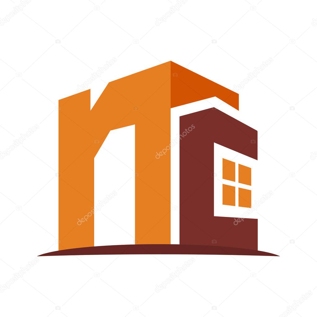 Icon logo for the construction business, with combination of the initials N & C
