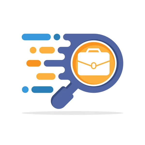 Vector illustration icon with the concept of responsive search access to find job information