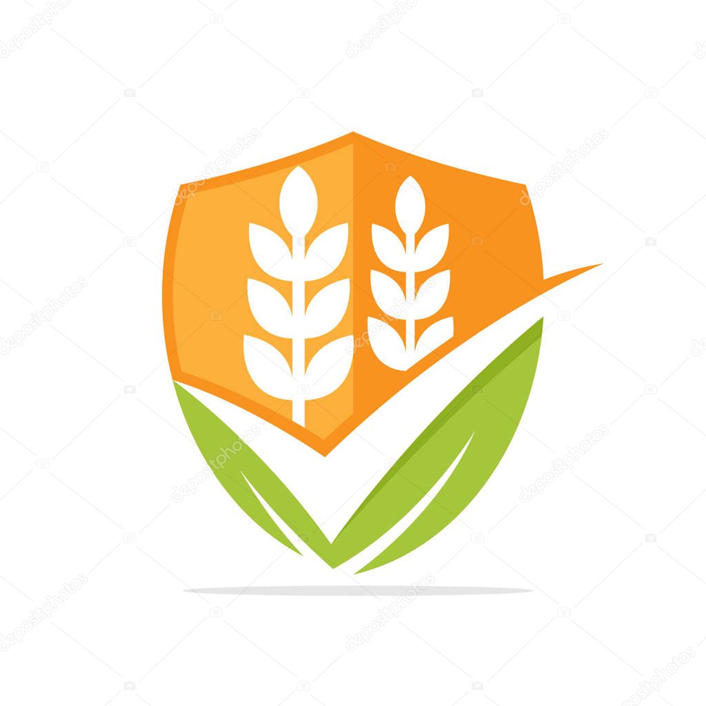 Vector illustration icon with a good solution concept of protection and management of food ingredients
