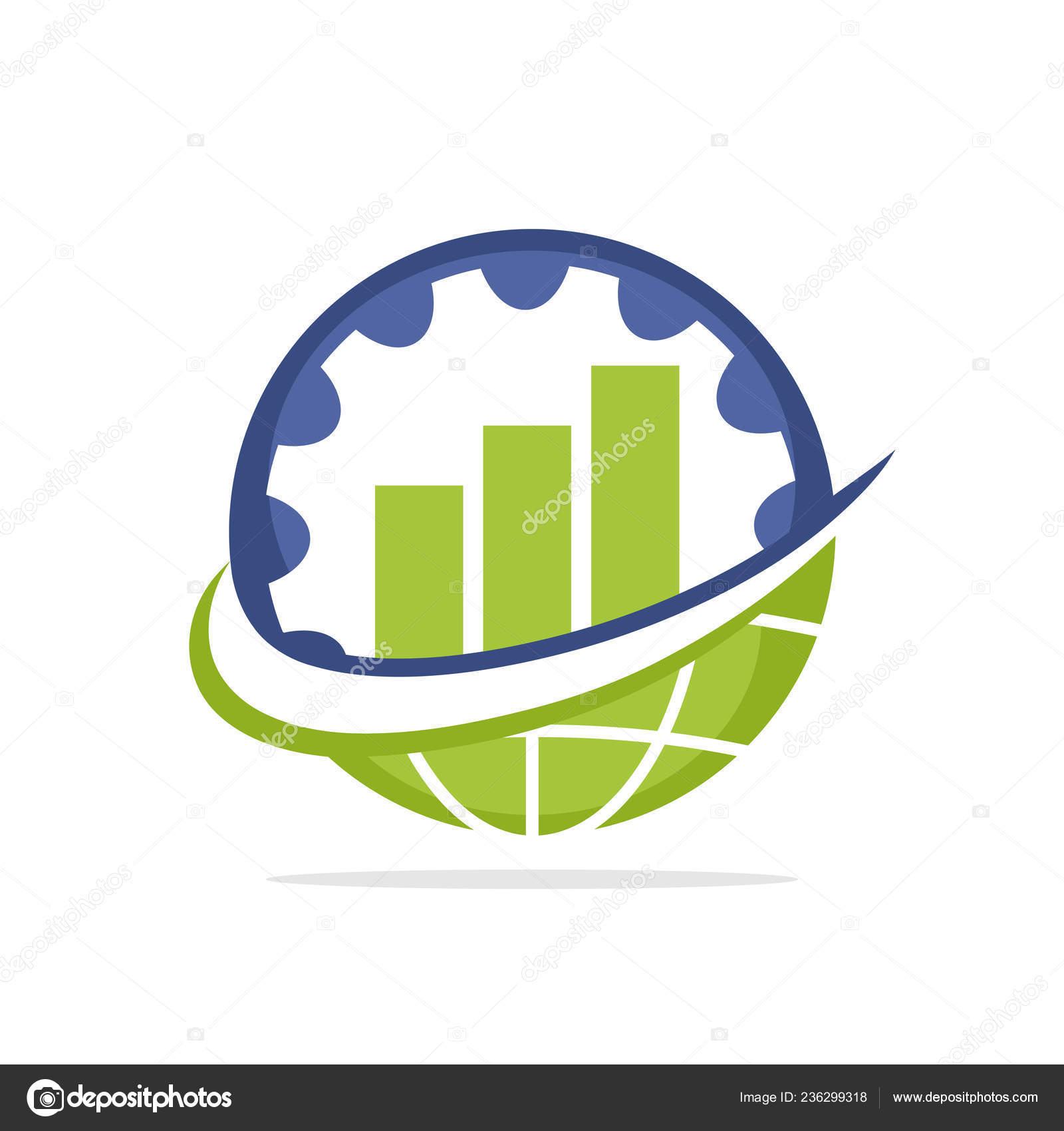 글로벌 비즈니스 일러스트 아이콘 스톡 벡터 - ©Adresiastock 236299318