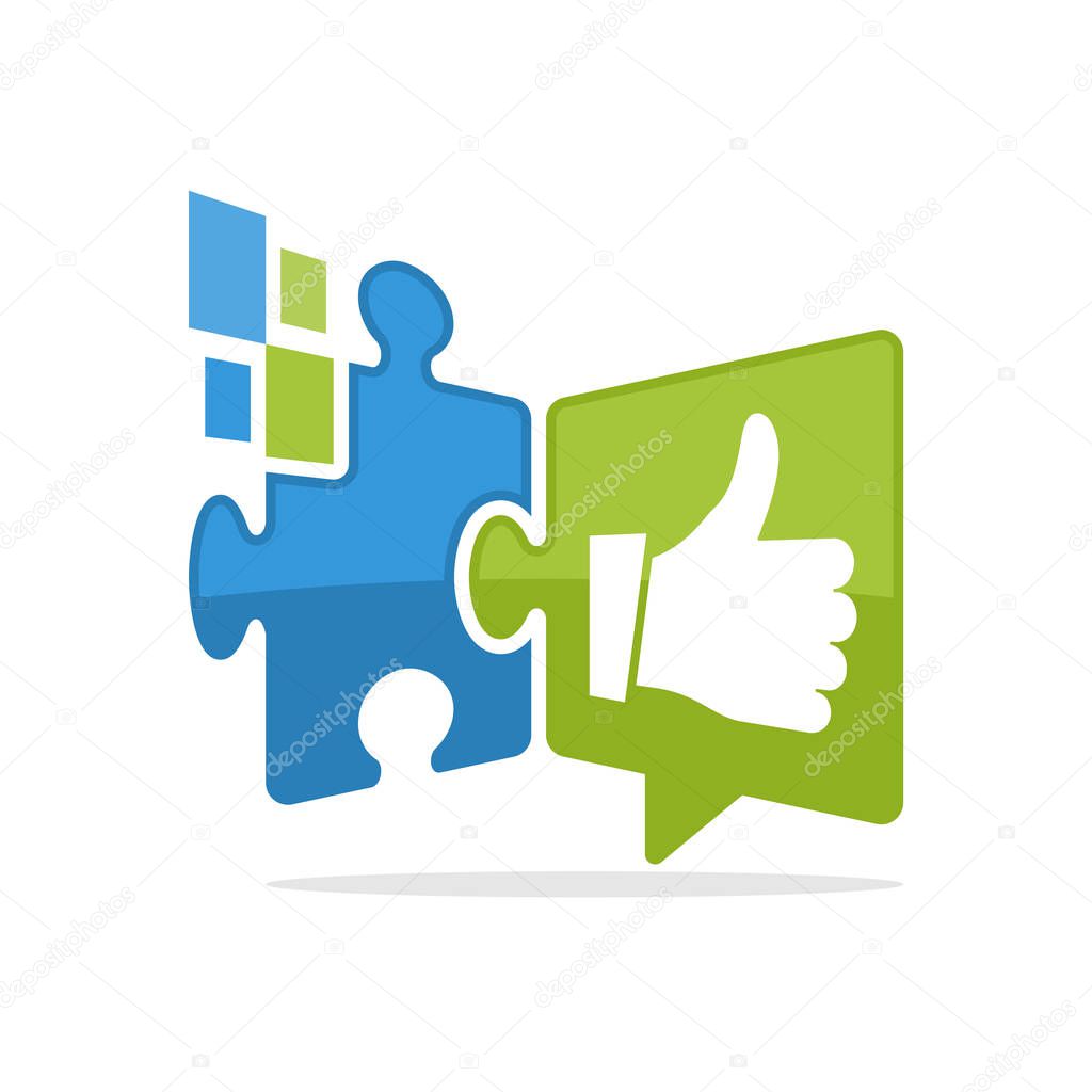 Vector illustration icon with a digital concept media solution with good recommendations