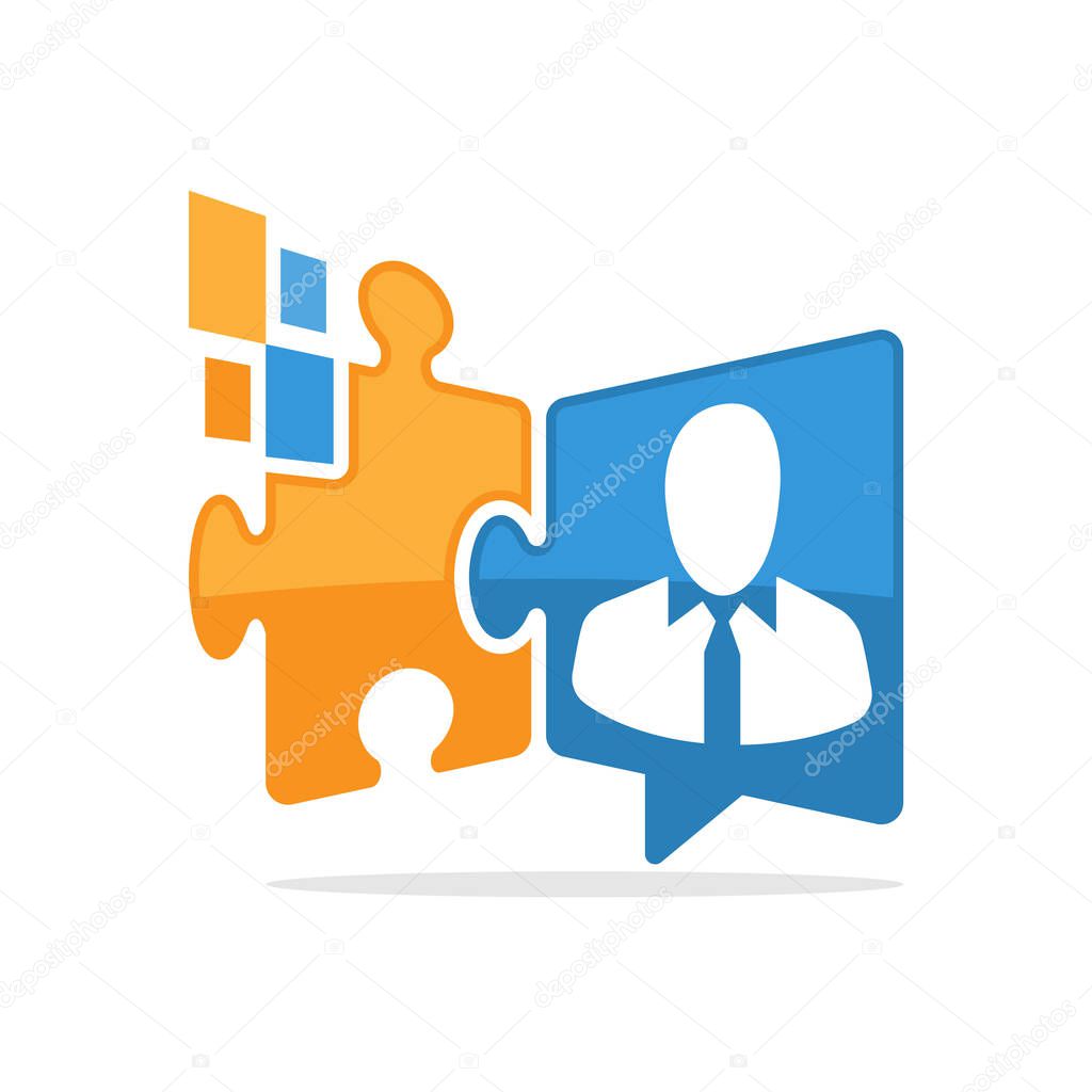 Vector illustration icon with a digital solution media concept that communicates about employee problem information