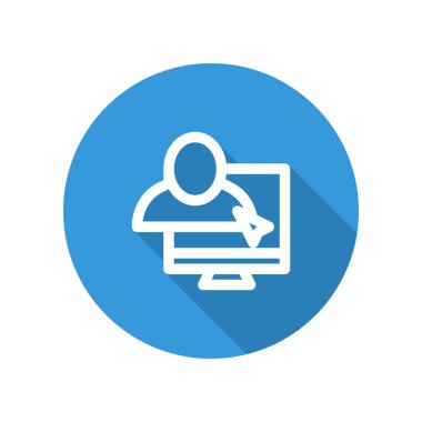 Uzak kullanıcılar için vektör çizim simgesi