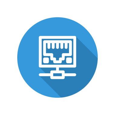 Yerel alan ağı için vektör çizim simgesi ( Lan )