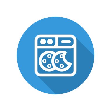 Web çerezleri için vektör çizim simgesi