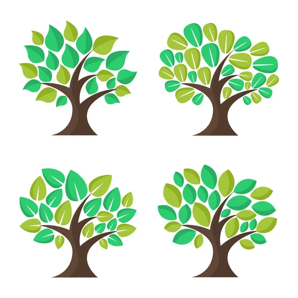 Illustratie Pictogram Voor Bomen — Stockvector