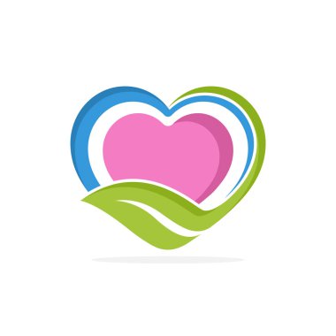 Yeşil bir yaşam tarzı bakımı kavramı ile İllüstrasyon simgesi