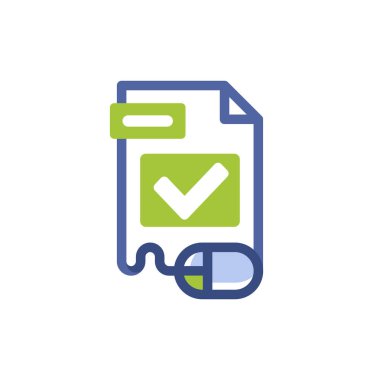 Çevrimiçi lisans dosyası kavramını içeren çizim simgesi