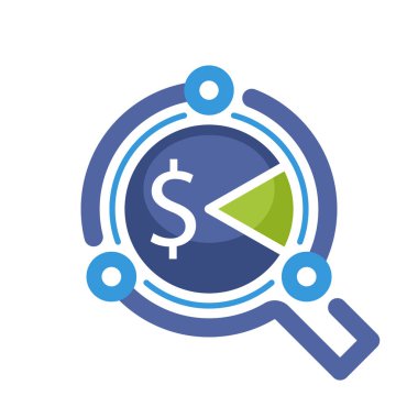 Akıllı teknoloji vergi denetim sistemi kavramı ile Resimli simge