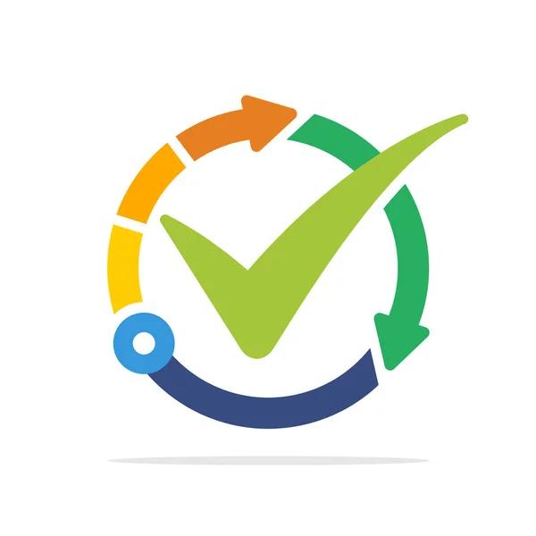 Illustrated icon with the concept of the best technology management system