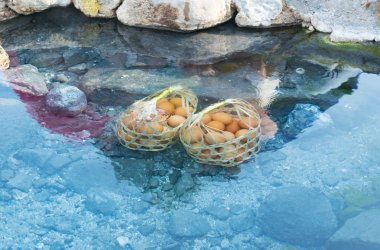 Hot Springs haşlanmış yumurta