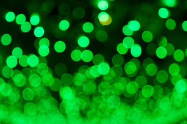 bokeh yeşil ışık Noel ağacı süslemeleri
