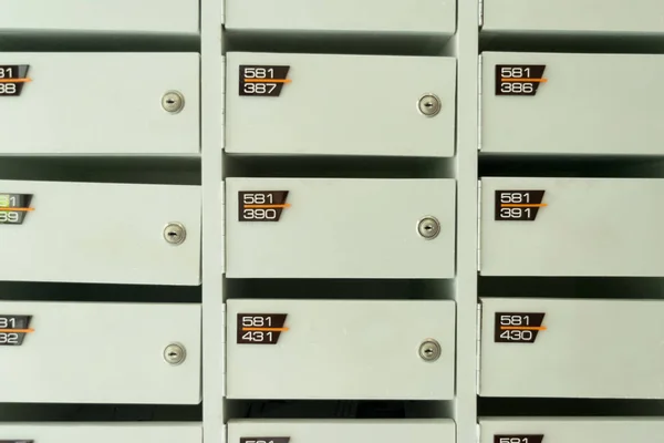 doku arka plan için Beyaz ahşap posta kutusu hizmeti