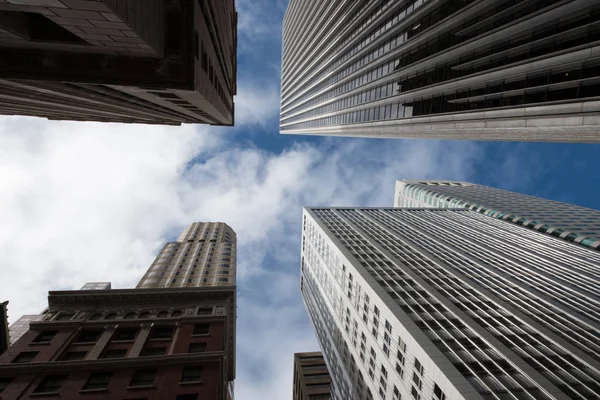 Low Angle View Modern Skyscrapers North Beach San Francisco California — Stock Photo, Image