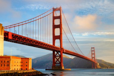 View of the Golden Gate Bridge, San Francisco, California, USA clipart