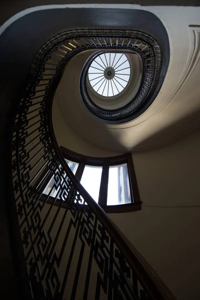 Low Angle View Spiral Staircase North Beach San Francisco California — Stock Photo, Image