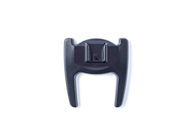 Beyaz bir arka planda, ayrı tut moduyla fotoğraf makinesi flaş ayak için standı