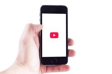 Kiev, Ukrayna - 27 Şubat, 2019:Download mobil Youtube applic