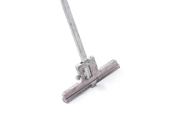 Derinlik ölçer boşluklar beyaz bir arka yüksekliğini ölçmek için