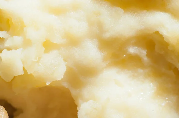 Aardappelpuree close-up. Macro-opname. — Stockfoto
