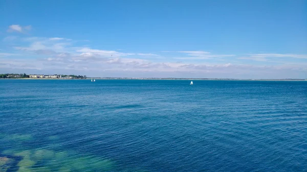 Blue Ocean View Dublino Irlanda Giorno Estate Out Trip — Foto Stock
