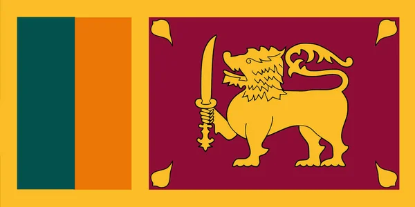 Srí Lanka Zászlaja — Stock Fotó