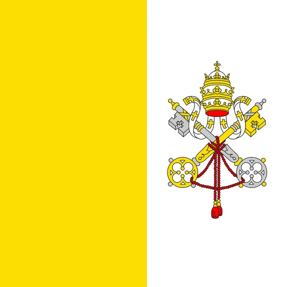 Прапор Ватикану — стокове фото