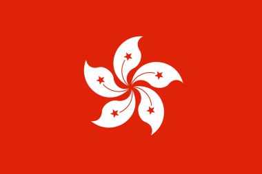 Hong Kong yakın çekim bayrağı