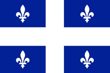 Quebec yakın çekim bayrağı