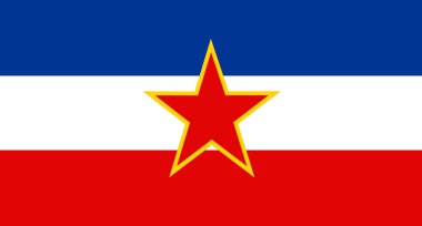 Yugoslavya yakın çekim bayrağı