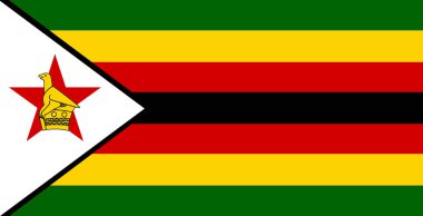 Zimbabve yakın çekim bayrağı