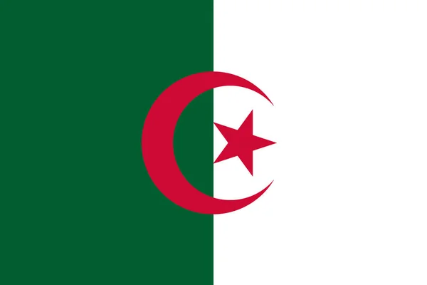 Bandeira Argélia Close — Fotografia de Stock
