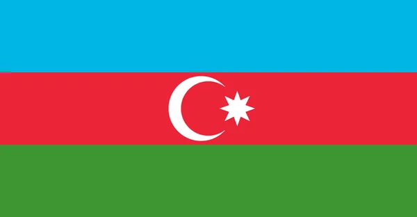 Vlajka Ázerbájdžánu Close — Stock fotografie