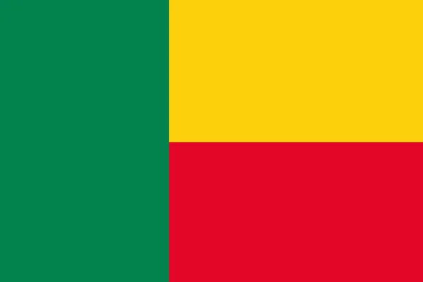 Flagge Von Benin Großaufnahme — Stockfoto