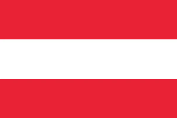 Flagge Von Österreich Nahaufnahme — Stockfoto