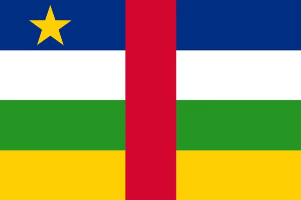 Vlag Centraal Afrikaanse Republiek Close — Stockfoto