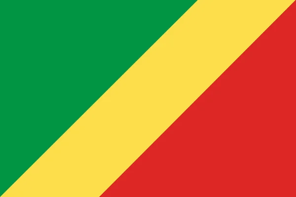 Kongo Yakın Çekim Bayrağı — Stok fotoğraf