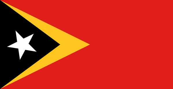 Drapeau Timor Oriental Gros Plan — Photo