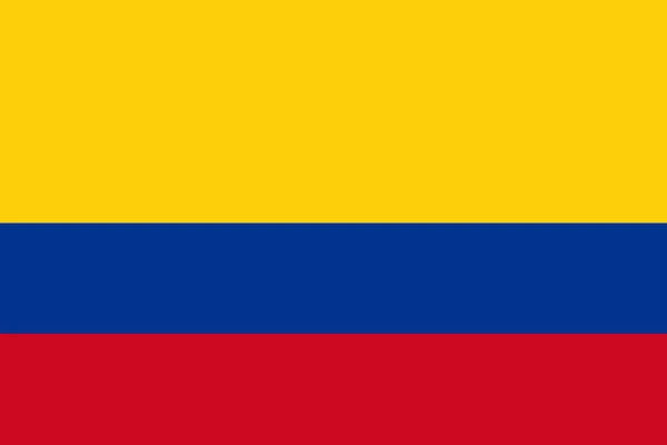 Flagga Colombia Närbild — Stockfoto