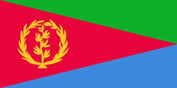 Vlag Van Eritrea Close — Stockfoto