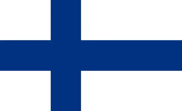 Drapeau Finlande Gros Plan — Photo