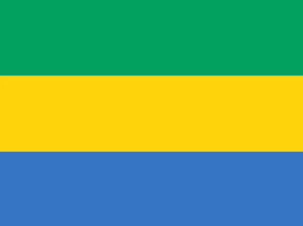 Vlag Van Gabon Close — Stockfoto