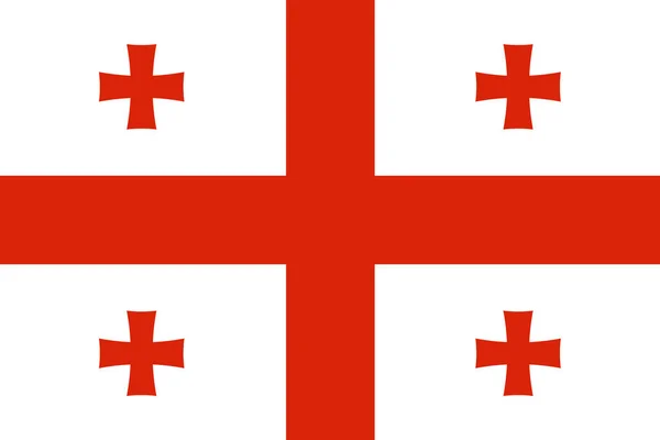 Σημαία Της Γεωργίας Γκρο Πλαν — Φωτογραφία Αρχείου