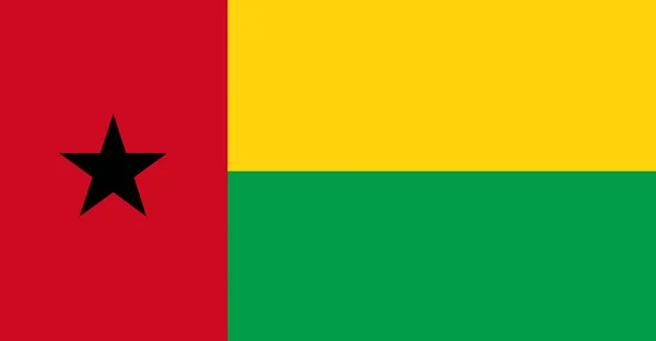 Bandera Guinea Bissau Cerca —  Fotos de Stock