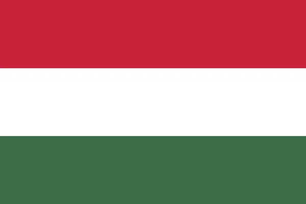 Flaga Węgier Zbliżenie — Zdjęcie stockowe