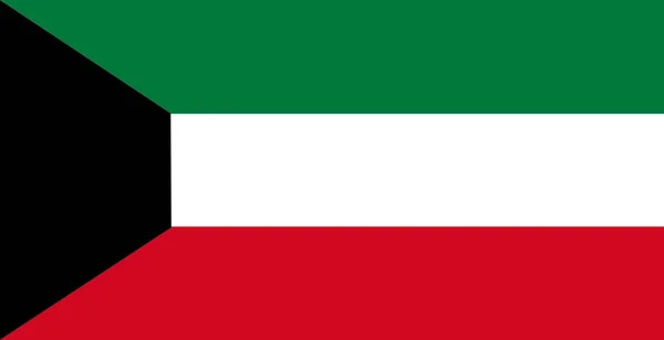 Bandera Kuwait Primer Plano — Foto de Stock