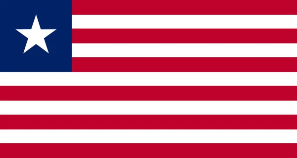 Flagga Liberia Närbild — Stockfoto