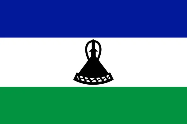 Flag Lesotho Close — Stock Photo, Image