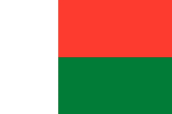 Bandeira Madagáscar Close — Fotografia de Stock